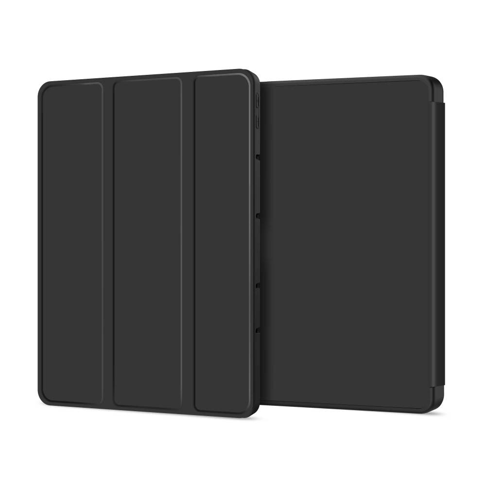 Husa pentru Xiaomi Redmi Pad 2 Pro Soft Shell Light & Slim cu functie wake-up/sleep si compartiment pentru stylus, tip stand, negru mat