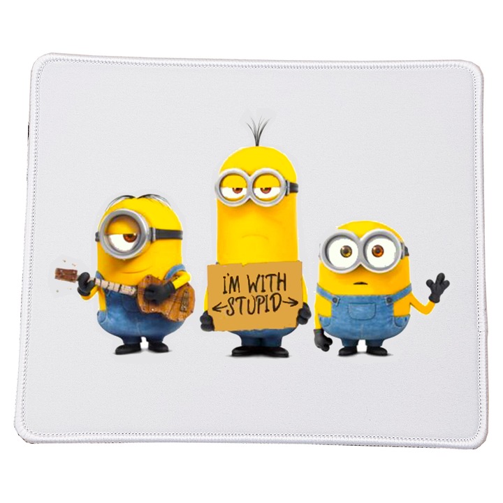 Mousepad Minions, 23x20cm, material durabil, design vibrant