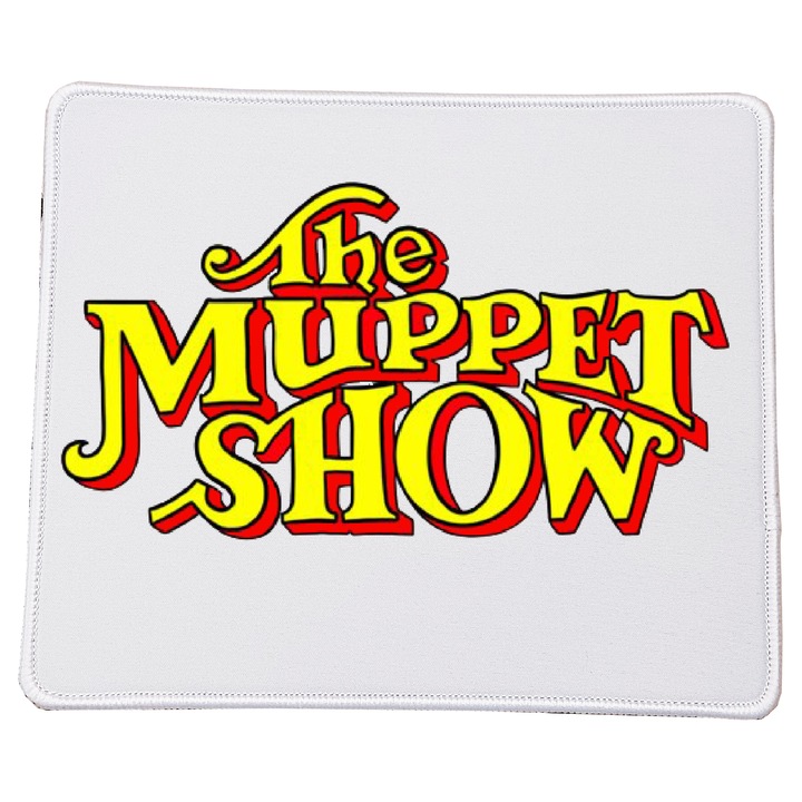 Mousepad The Muppet Show Logo, 23x20cm, material durabil, baza antiderapanta