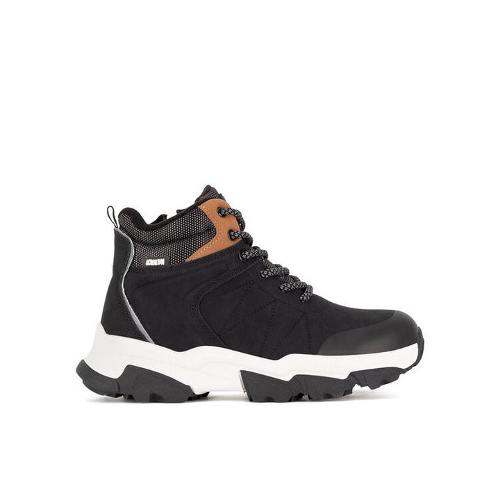 Bocanci sport copii, Action Boy, AVO-3299-002, negru, tesatura