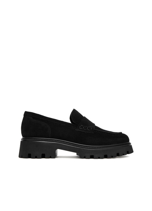 Mocasini dama, Badura, piele naturala, negru