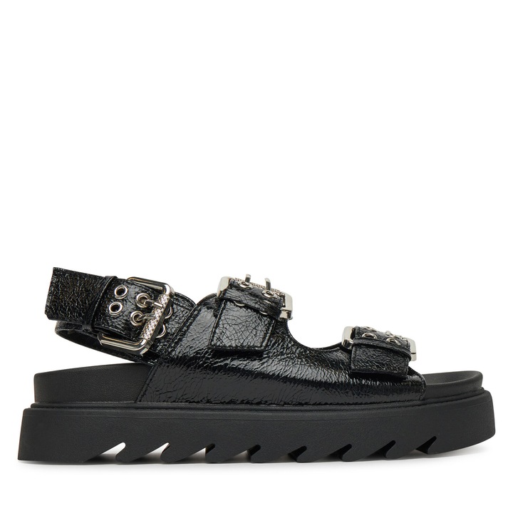 Sandale dama, DeeZee, sintetic negru