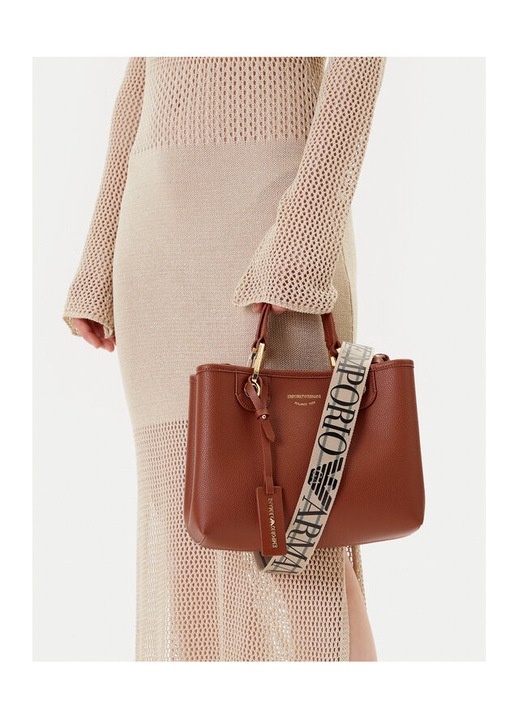 Emporio Armani női táska Cuoio/Rosso, 30x45cm