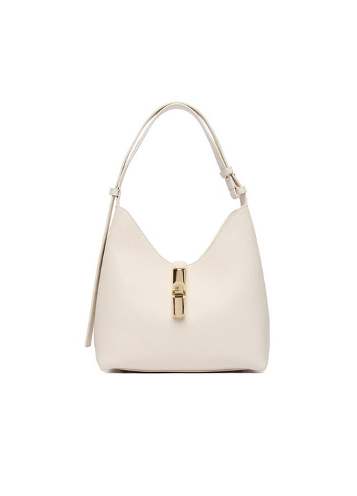 Дамска чанта Furla Panna Goccia S, естествена кожа, черна