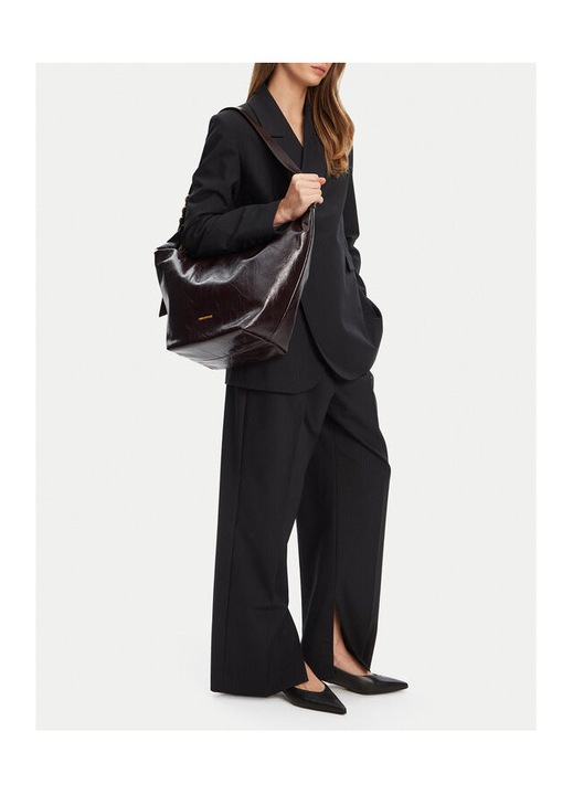 Geanta dama Gino Rossi, brown, material textil, model C-ZAINA-RX8784