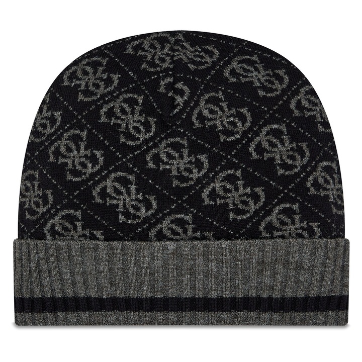Мъжка шапка Guess BDG AM5028, синтетичен материал, черен цвят