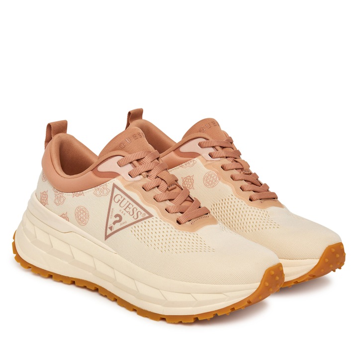 Női tornacipő Guess FLTRUN FAB12, bézs, textil