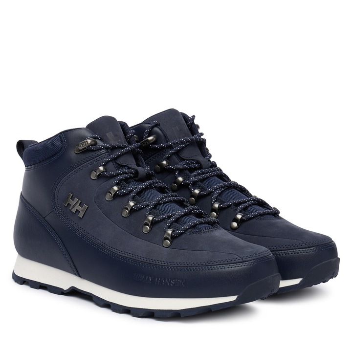 Ghete trekking barbati Helly Hansen Forester Premium Win, bleumarin, piele naturala