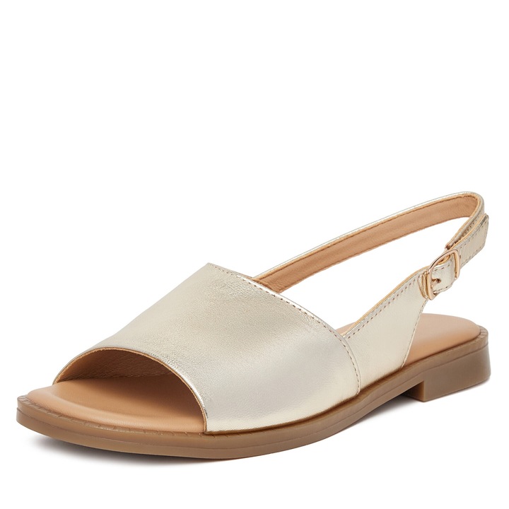 Sandale dama, Lasocki, EMIE, RST-EMIE-09, piele naturala, auriu, 38 EU