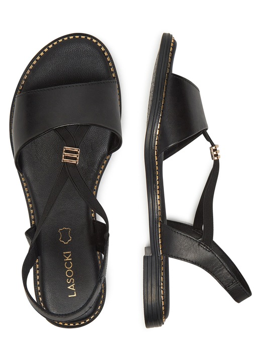 Sandale dama, Lasocki, RST-KATE-03, piele naturala, negru, 36 EU