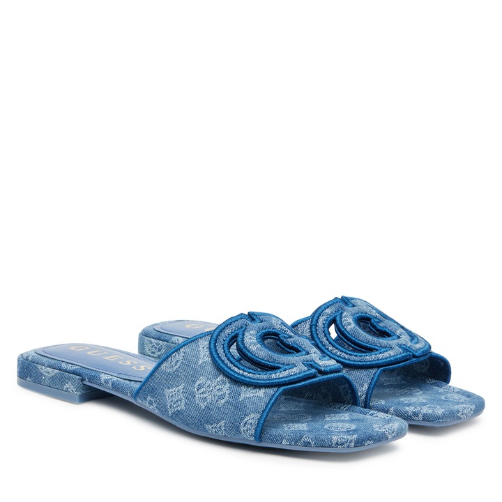 Дамски чехли, Guess, сини