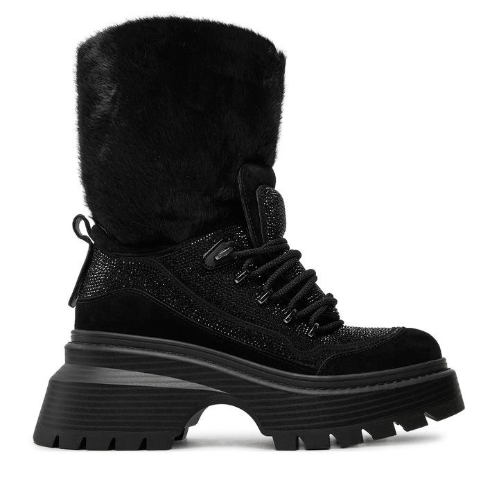 Ghete dama Michael Kors piele naturala, Negru