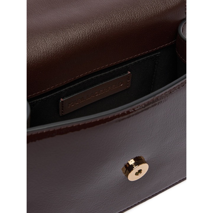 Geanta dama Karl Lagerfeld Tobacco, piele naturala, dimensiune A4