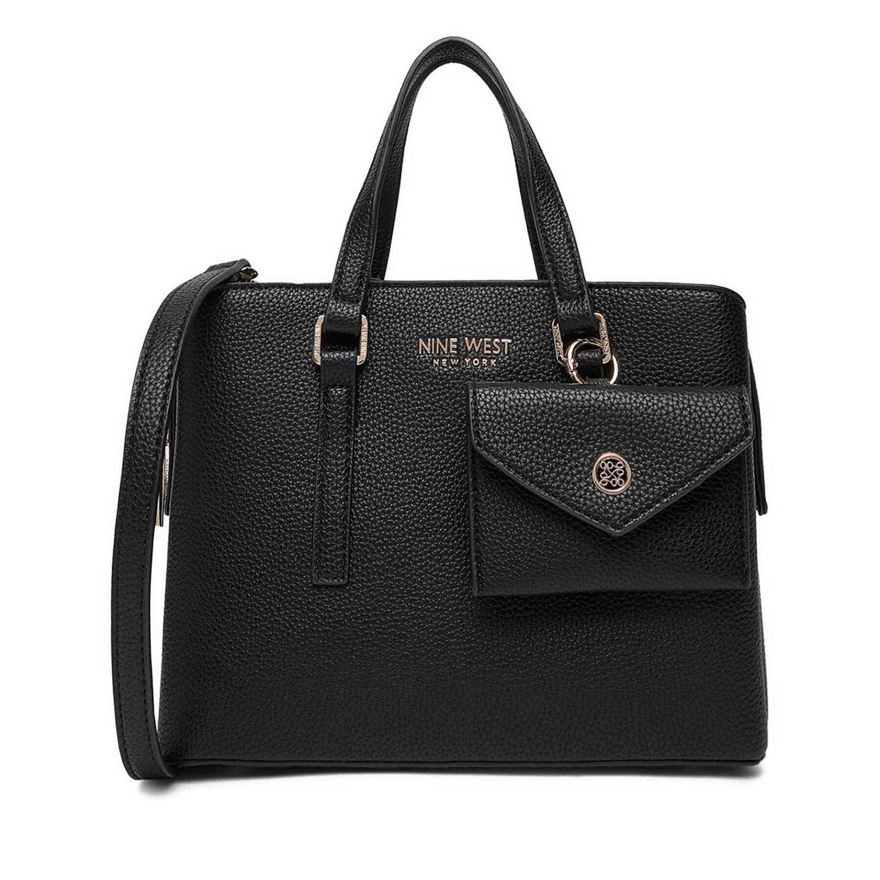 めい　0430 Geanta dama Nine West, neagra, model C-JL9733, din material textil