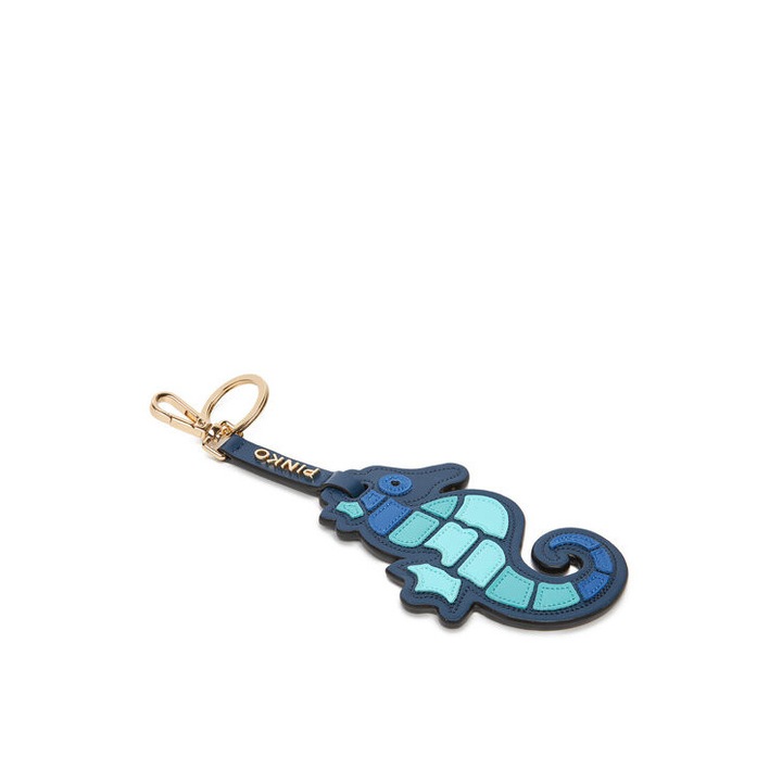 Pinko kulcstartó, Blu Azzurro-Shiny Gold modell, csikóhal, 10cm