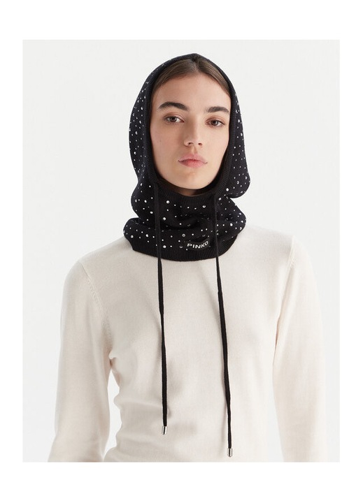 Caciula dama Pinko, model Nero Z99, culoare neagra, dimensiuni universale