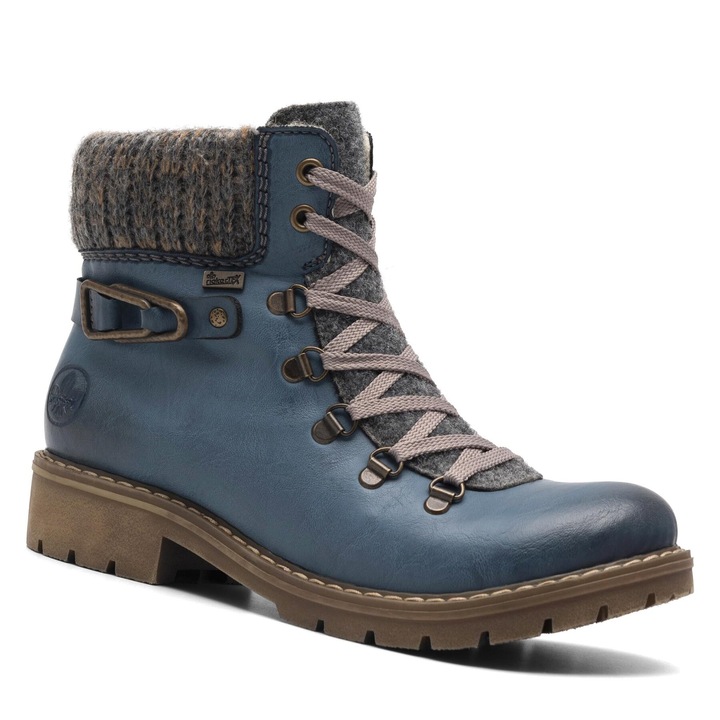 Ghete dama Y9131-15, Rieker, Sintetic, Albastru, Albastru