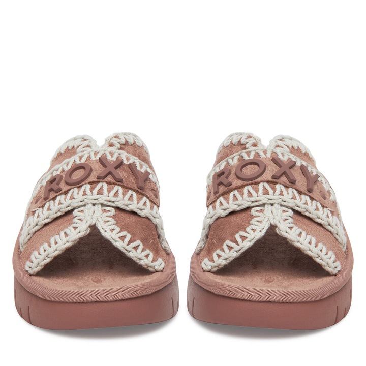 Papuci dama, Roxy, textil, roz
