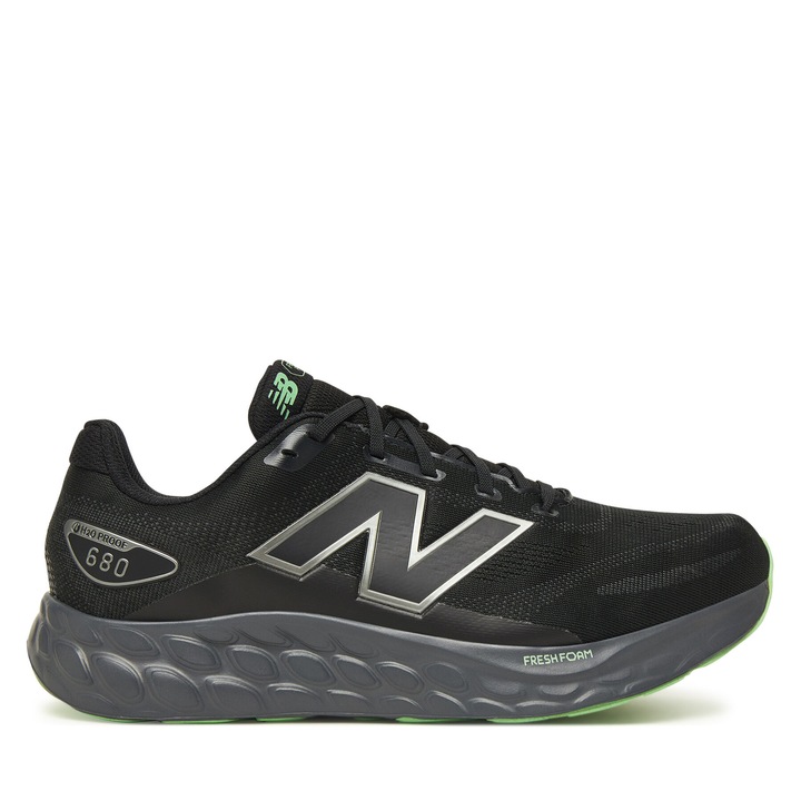 Pantofi sport barbati, New Balance, model 680, culoare negru, tesatura