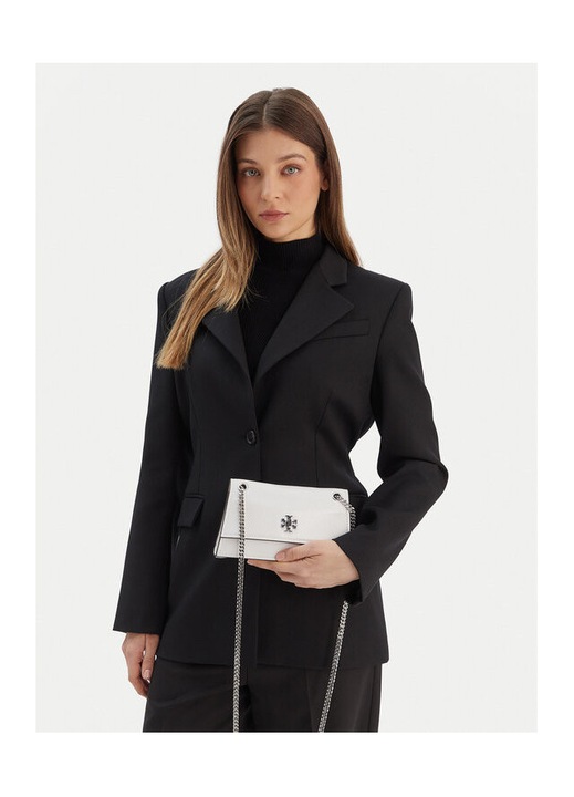 Női táska Tory Burch Kira Turnlock Mini B, fehér, ökológiai bőrből