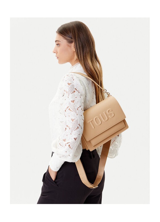 Női táska Tous Sand Brenda Audree 200210, ökológiai, univerzális, bézs színű.