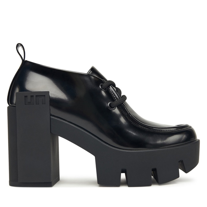 Botine dama United Nude Black Grip Moc Mid, piele naturala, negru