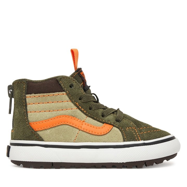 Pantofi copii, Vans, Grape Leaf MTE SK8-Hi Zip, piele naturala, verde