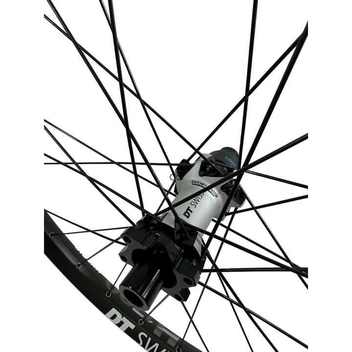 DT Swiss H 1700 Spline 35 27,5" hátsó kerék hibrid E-Bike kerékpárhoz, fekete, 1186g