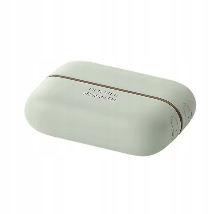 Kézmelegítő, Q19 DUPLA MELEG, 2 darabos szett, 3000 mAh, 3 hőmérsékleti fokozat, mentazöld, mérete 9.5x6.5x2.5cm