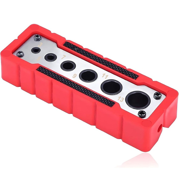 Ghid de gaurire, RASK, 3-13 mm, Rosu