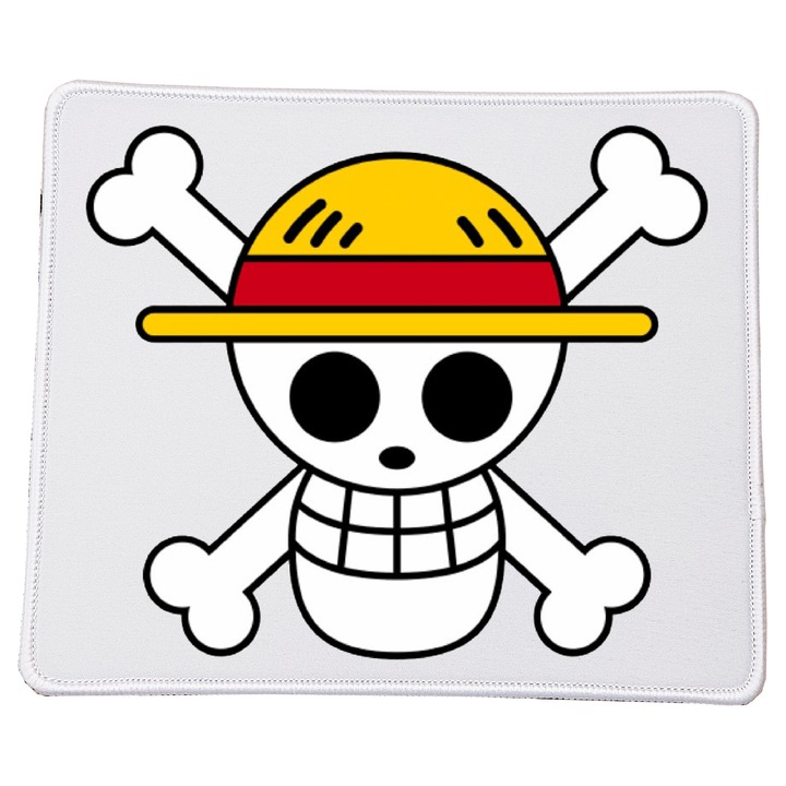 Mousepad One Piece Monkey D. Luffy, rectangular, 23x20cm, material durabil
