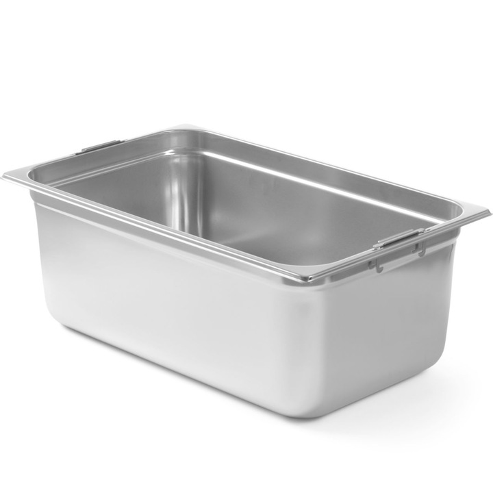Тава, Hendi, GN 1/1 HENDI с дръжки, 14L, 530x325x100mm, инокс