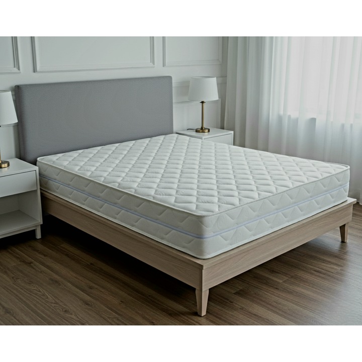 Saltea Ortopedica, 4 BRANDS DREAM, CozySleep, 160x200x25cm, Memory Foam 4 cm, Spuma HR, Husa Detasabila si Lavabila, Hipoalergenica, Antiacarieni