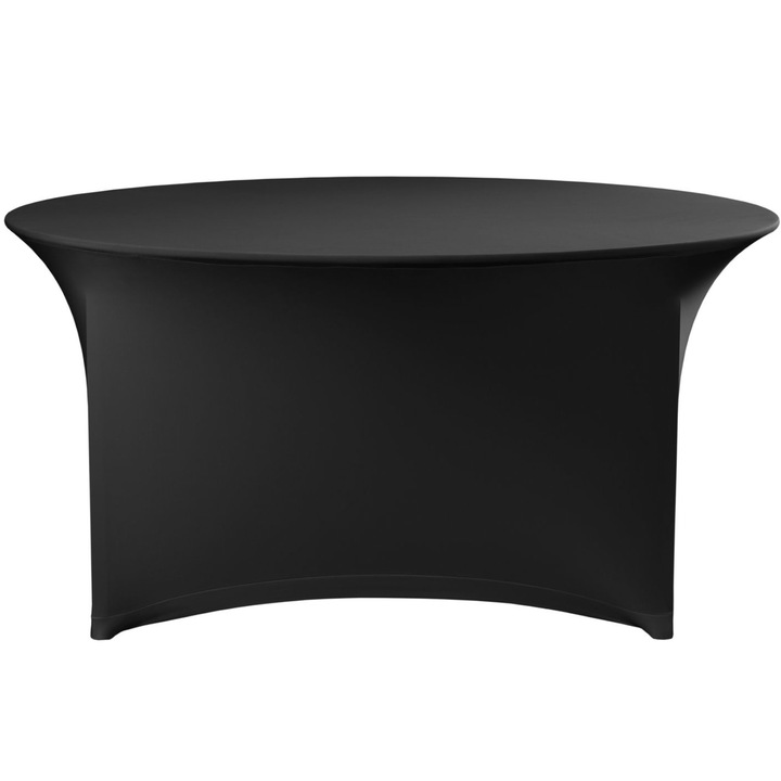 Obrus rotund Hendi, 1500x760mm, material rezistent, negru, usor de intretinut