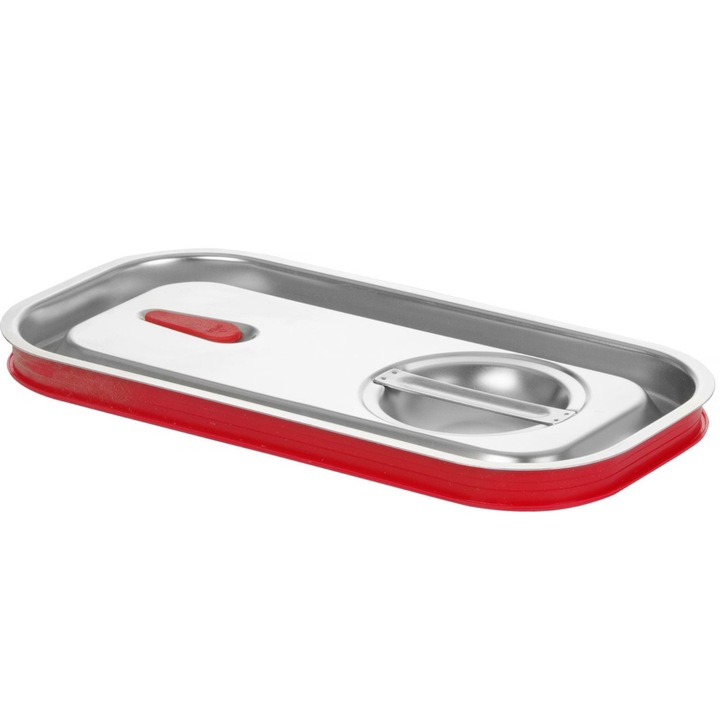 Capac cu sigiliu pentru recipiente GN 1/3, Hendi, 325x176mm, din otel inoxidabil