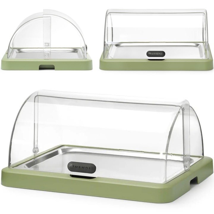 Virina frigorifica HENDI, verde, 460x355x220mm, cu capac roll-top, include module de racire