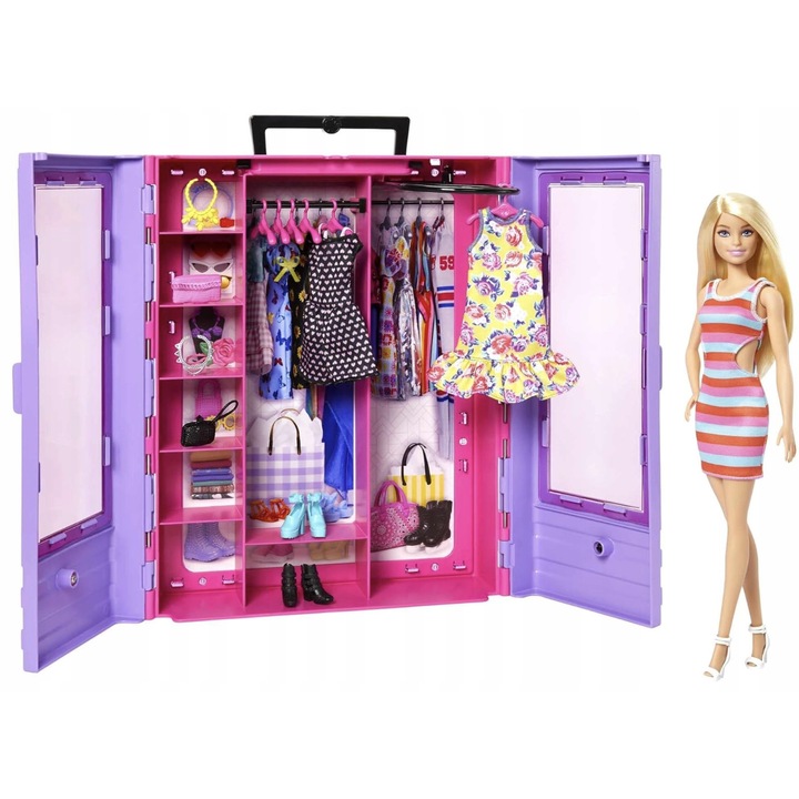 Barbie Гардероб с Кукла и Аксесоари - Пълен Комплект