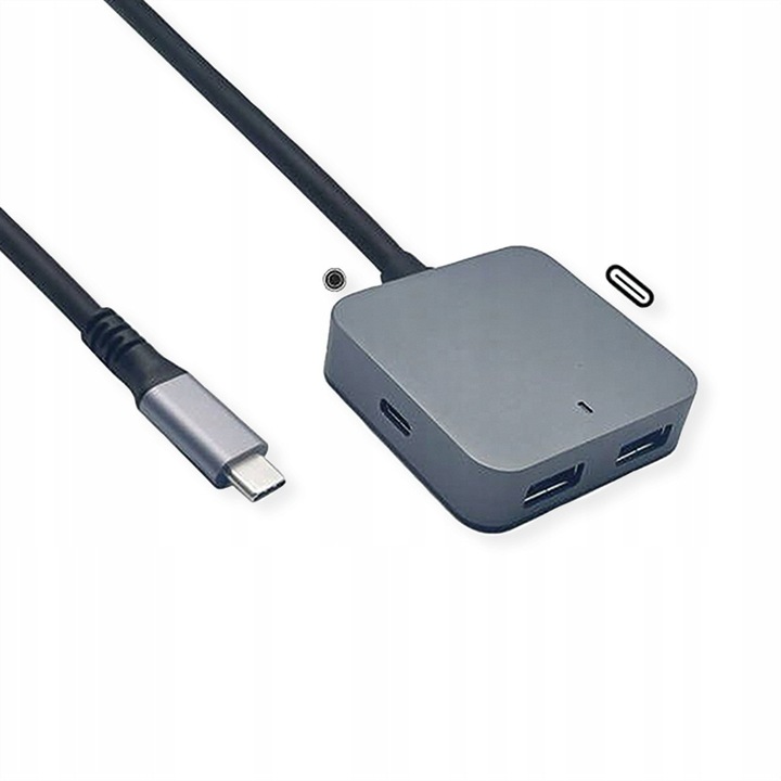 VALUE USB 3.2 Gen 2 hub, 4 portos (2x A + 2x C), 3m kábel