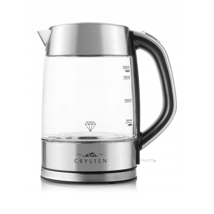 Fierbator electric, 2200W, 1,7L, display LED tactil, inox, CoolTouch