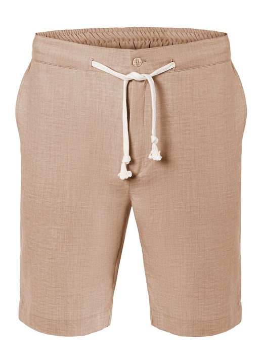 Férfi nadrág Axon, gumis derék, 2 oldalzseb, poliészter, Bézs