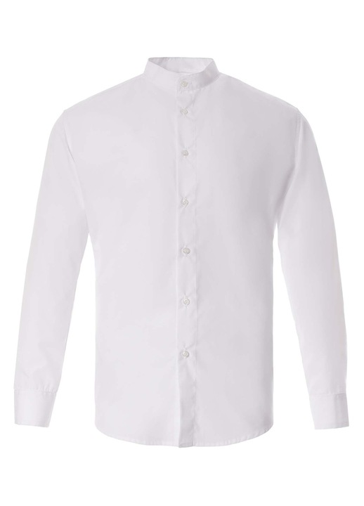 Camasa barbati CUFF MAO, Axon, Alb, Poliester/Bumbac, Alb