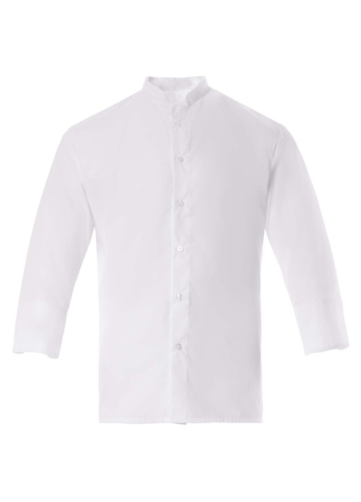 Camasa unisex CHIELLINI MAO, Axon, Poliester/Bumbac, Alb