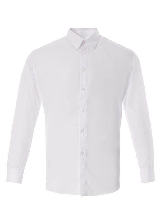 Camasa barbati, Axon, Pouk.LSL, alb, L, 65% poliester, 35% bumbac