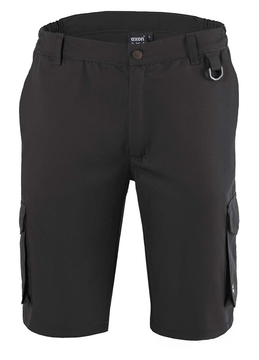 Pantaloni Axon, bermude, elastic, Negru