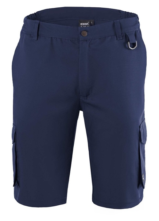 Pantaloni Axon, bermude, elastic, Bleumarin