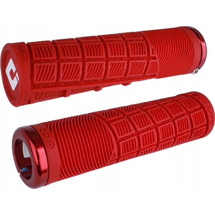 Mansoane ODI Reflex XL V2.1 Lock-On Rosii 135mm