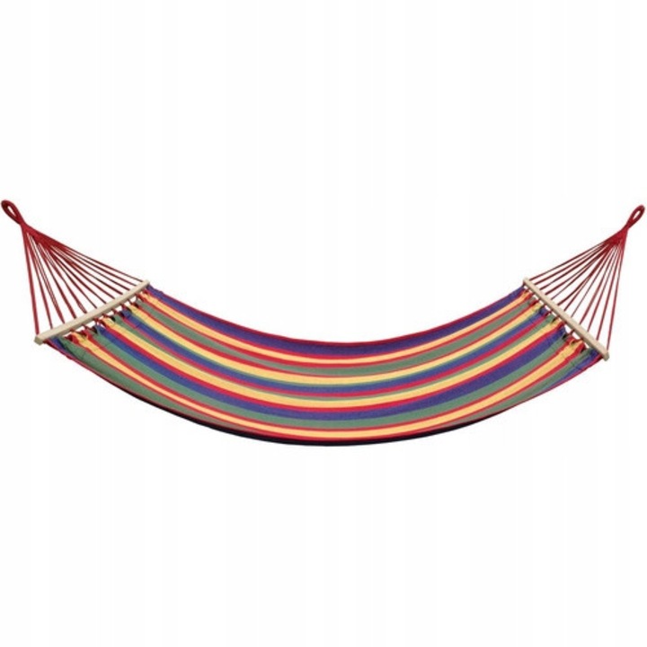 Едноместен градински хамак 200x80см с напречна греда