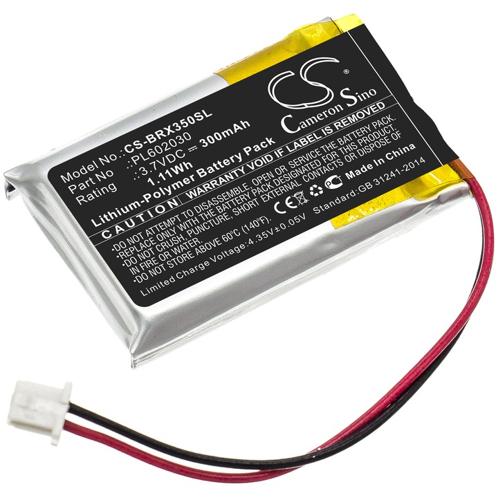 Baterie TECHTEK CS-BRX350SL Li-Polymer 300mAh