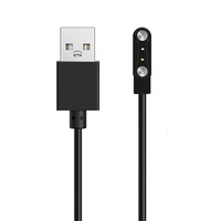 Cablu incarcare magnetic pentru smartwatch, SuooTci, universal, negru, 60cm