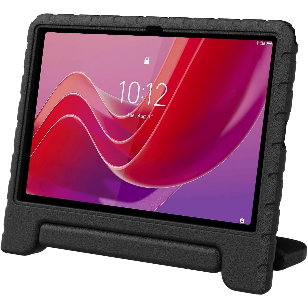 Husa Lotusif Antisoc pentru Tableta 11", Maner Rotativ, Suport Integrat, Negru